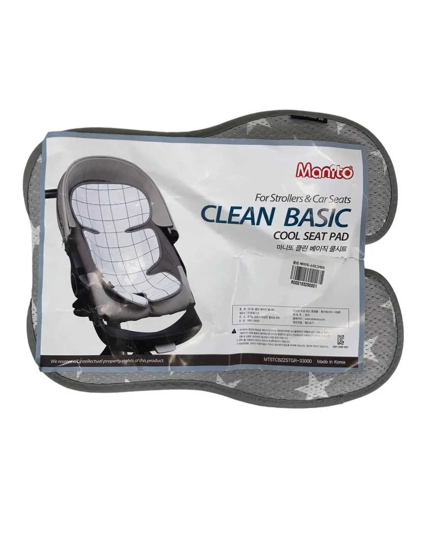 Manito Clean Basic Cool Seat Pad, Star Grey