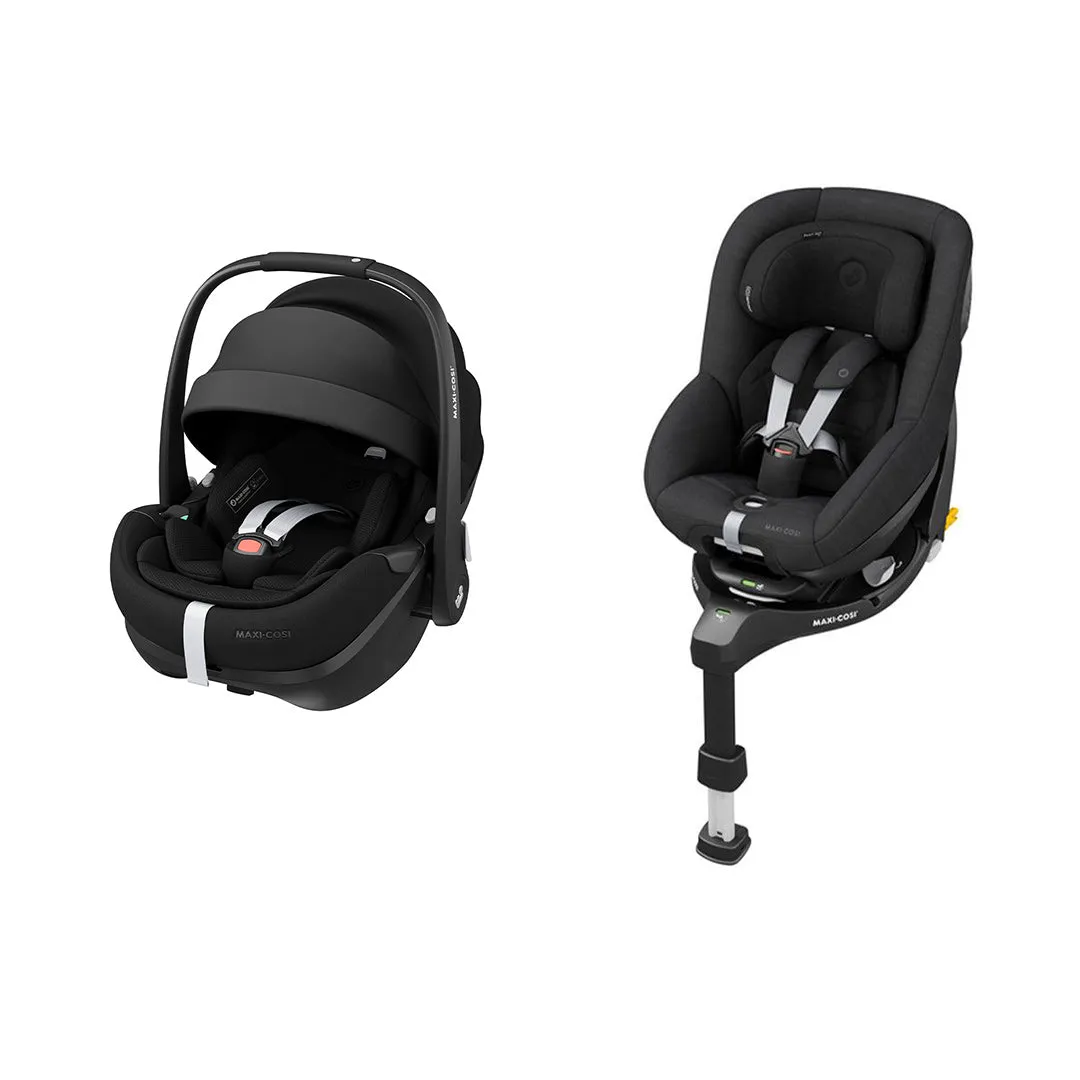 Maxi-Cosi Pebble Pro Bundle with Pearl 360 Pro Car Seat & FamilyFix 360 Pro Base