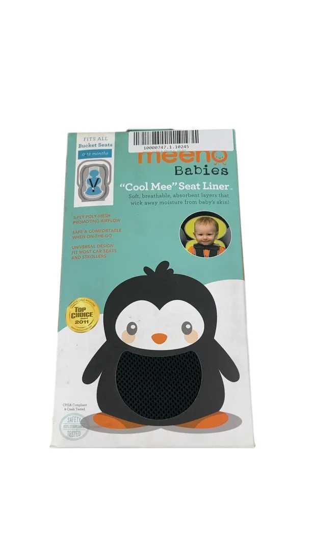 Meeno Babies Cool Mee Car Seat Liner, Black