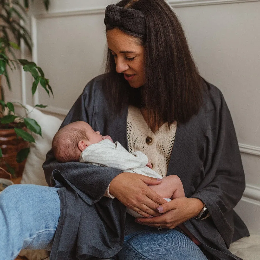 Merino Kids Mama Wrap - Dark Slate