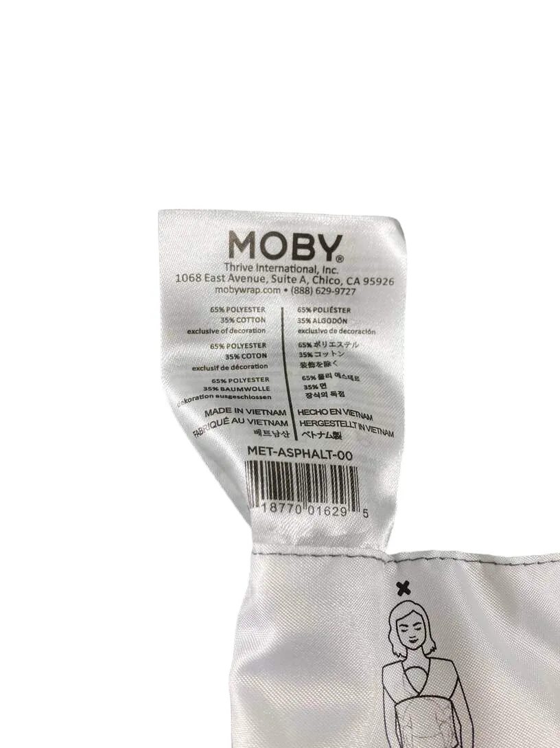 Moby Elements Baby Wrap Carrier, Asphalt