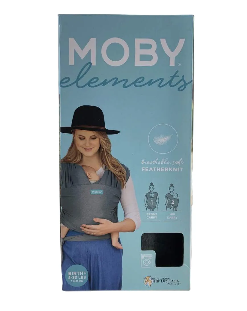 Moby Elements Baby Wrap Carrier, Asphalt