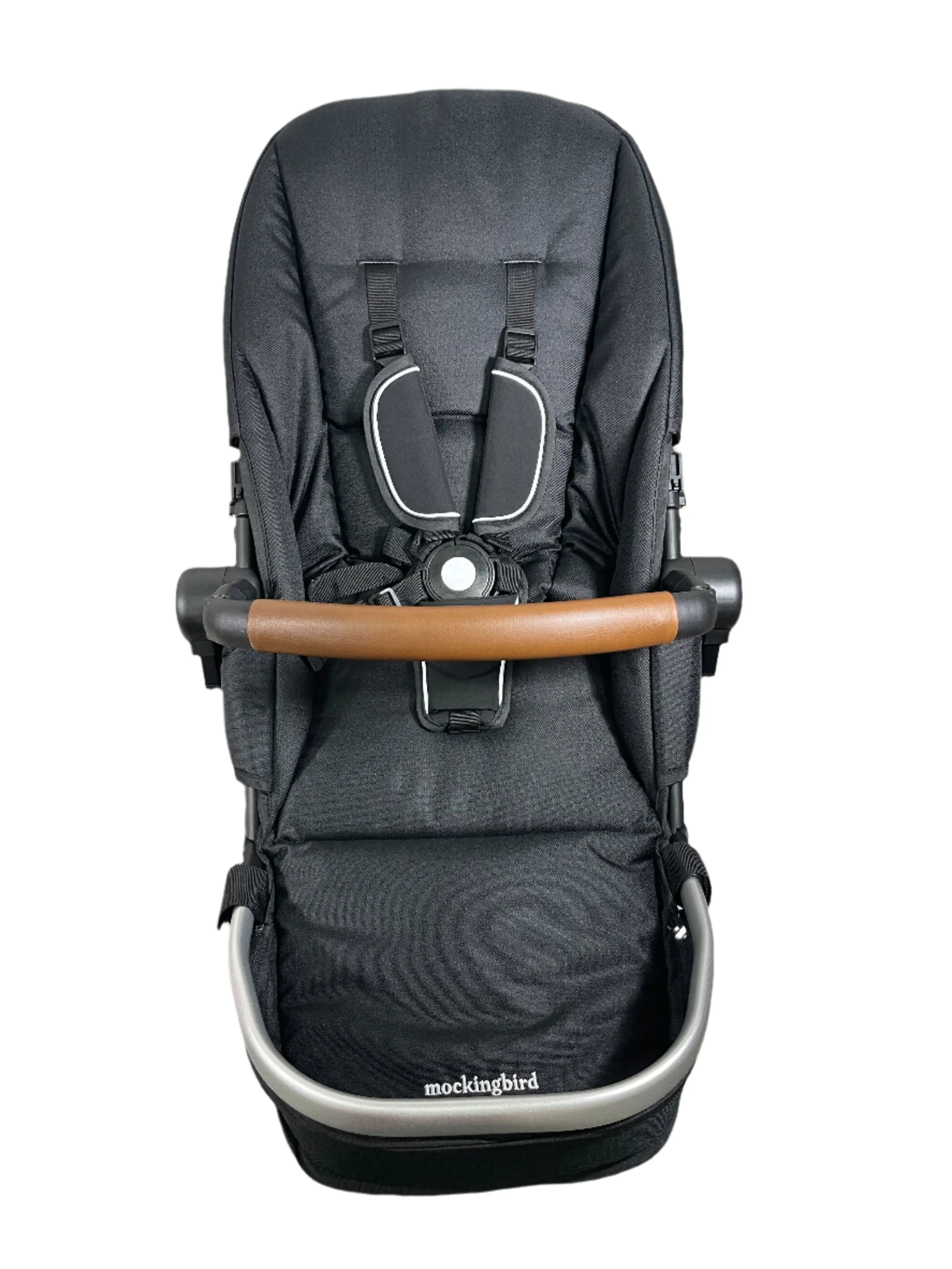 Mockingbird 2nd Seat Kit 2.0, No Canopy, No Canopy, Silver With Penny Leather