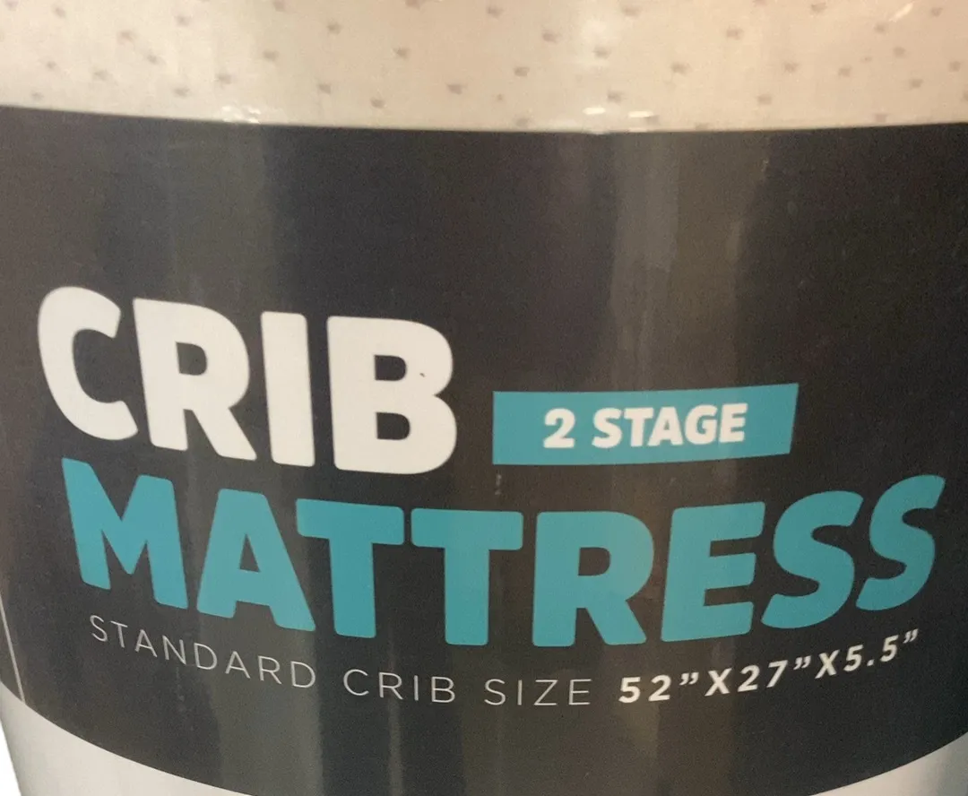 Modera Baby 2 Stage Crib Mattress, Stone White