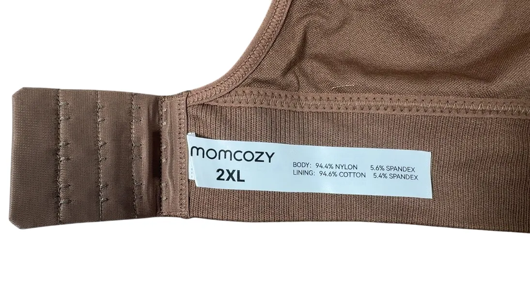 Momcozy All-in-One Super Flexible Pumping Bra, Chocolate, 2X-Large
