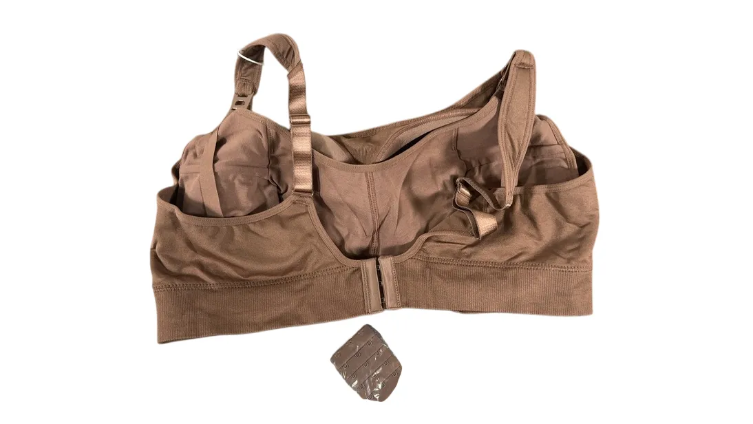 Momcozy All-in-One Super Flexible Pumping Bra, Chocolate, 2X-Large