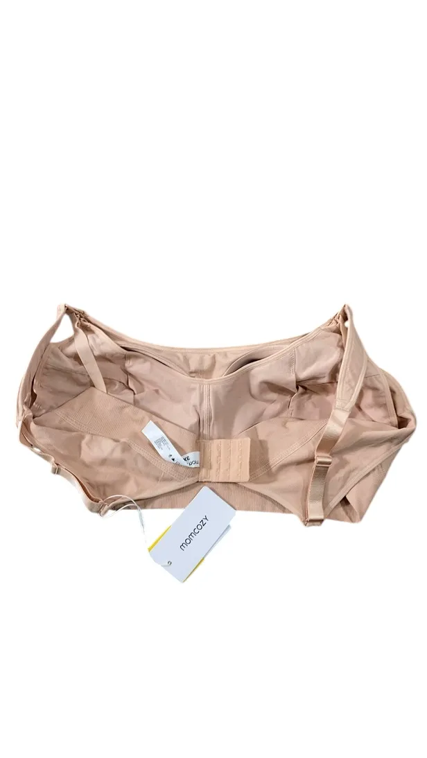 Momcozy All-in-One Super Flexible Pumping Bra, Oyster Pink, 3X-Large