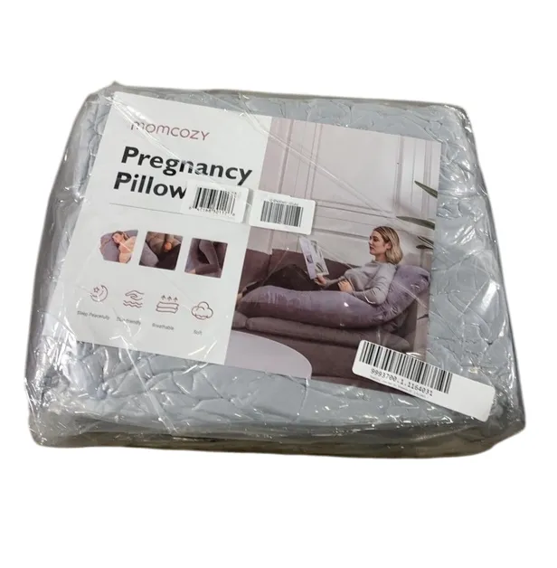 Momcozy U Shaped Maternity Pillow, Grey