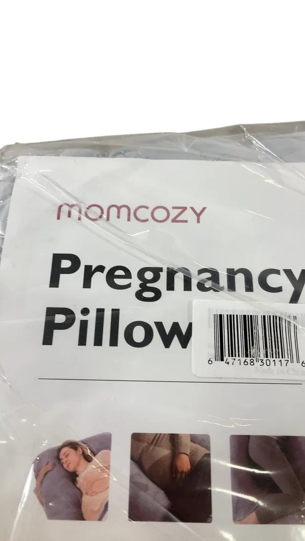 Momcozy U Shaped Maternity Pillow, Grey