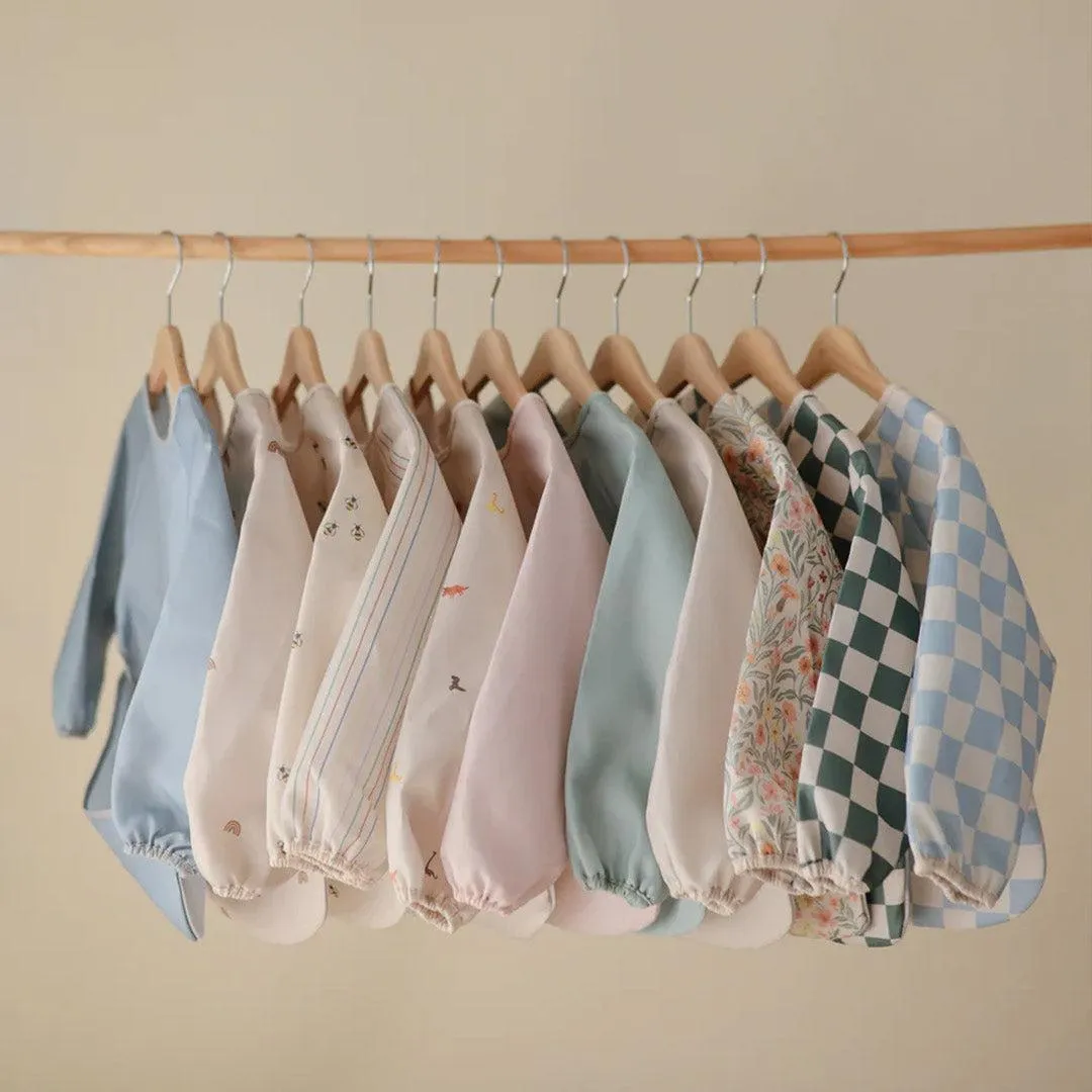 Mushie Long Sleeve Bib - Pastel Blooms