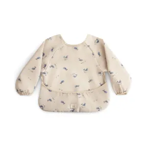Mushie Long Sleeve Bib - Whales
