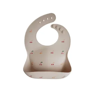 Mushie Silicone Bib - Cherries