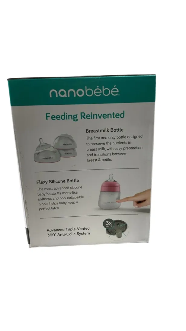 Nanobébé Ultimate Newborn Baby Bottle Feeding Set, Pink