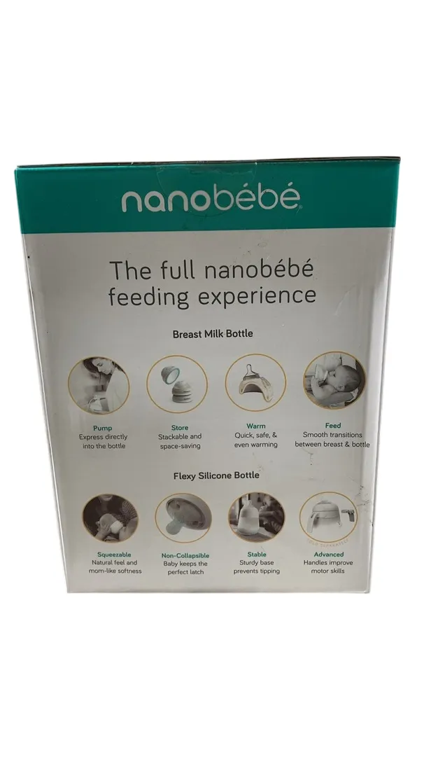 Nanobébé Ultimate Newborn Baby Bottle Feeding Set, Pink