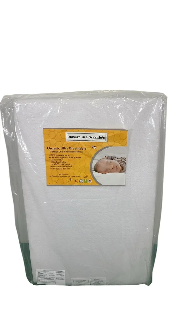 Nature Bee Organics 2-Stage Ultra Breathable Premium Crib & Toddler Mattress