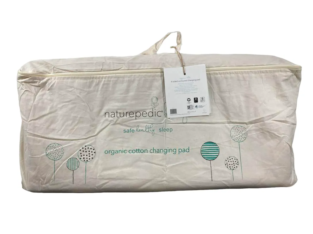 Naturepedic Organic Cotton Changing Pad 4 Sided Contour