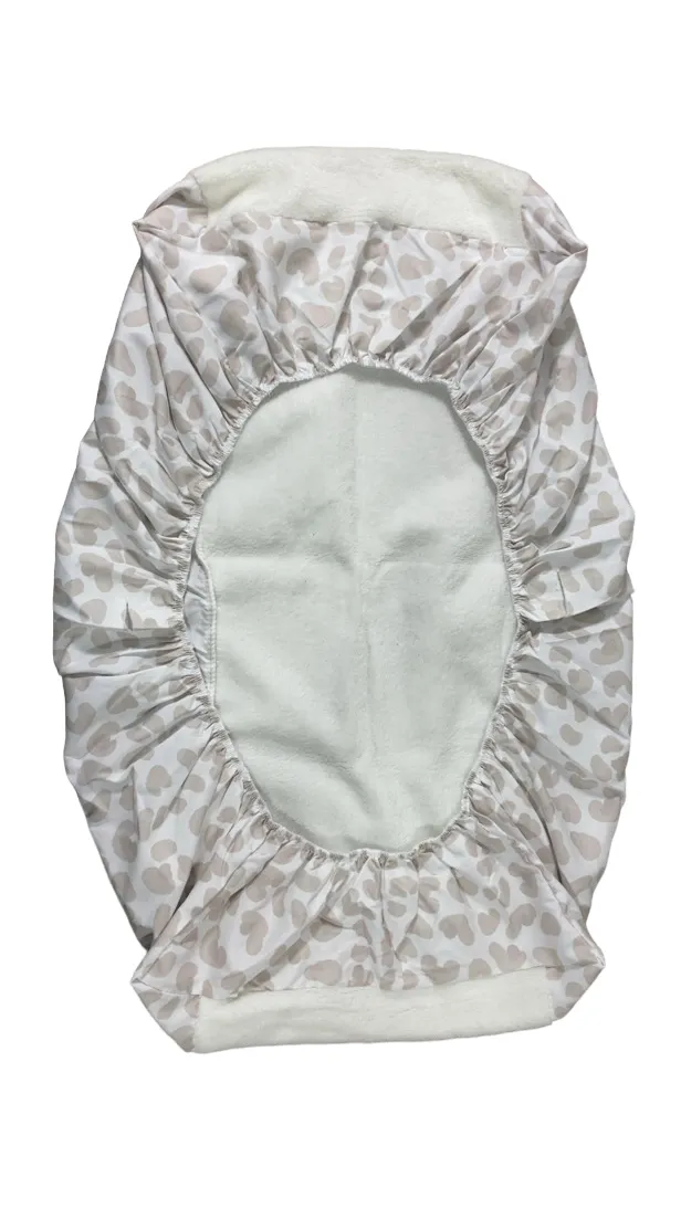 Nojo Changing Pad Cover, Grey and White Cheetah