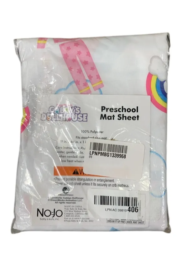 Nojo Nap Pad Sheet, Gabby's Dollhouse Dream It Up Pink
