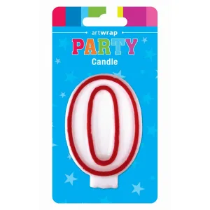 Number Candle, Red, 0