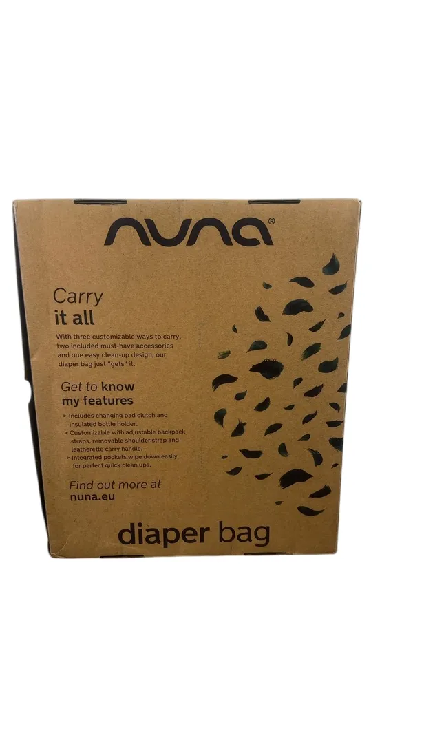 Nuna Diaper Bag, Caviar