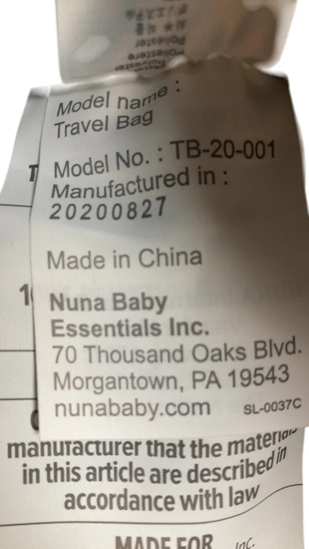 Nuna Wheeled Stroller Travel Bag, Indigo