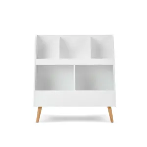 Obaby Maya Bookcase/Toy Storage - White   Natural