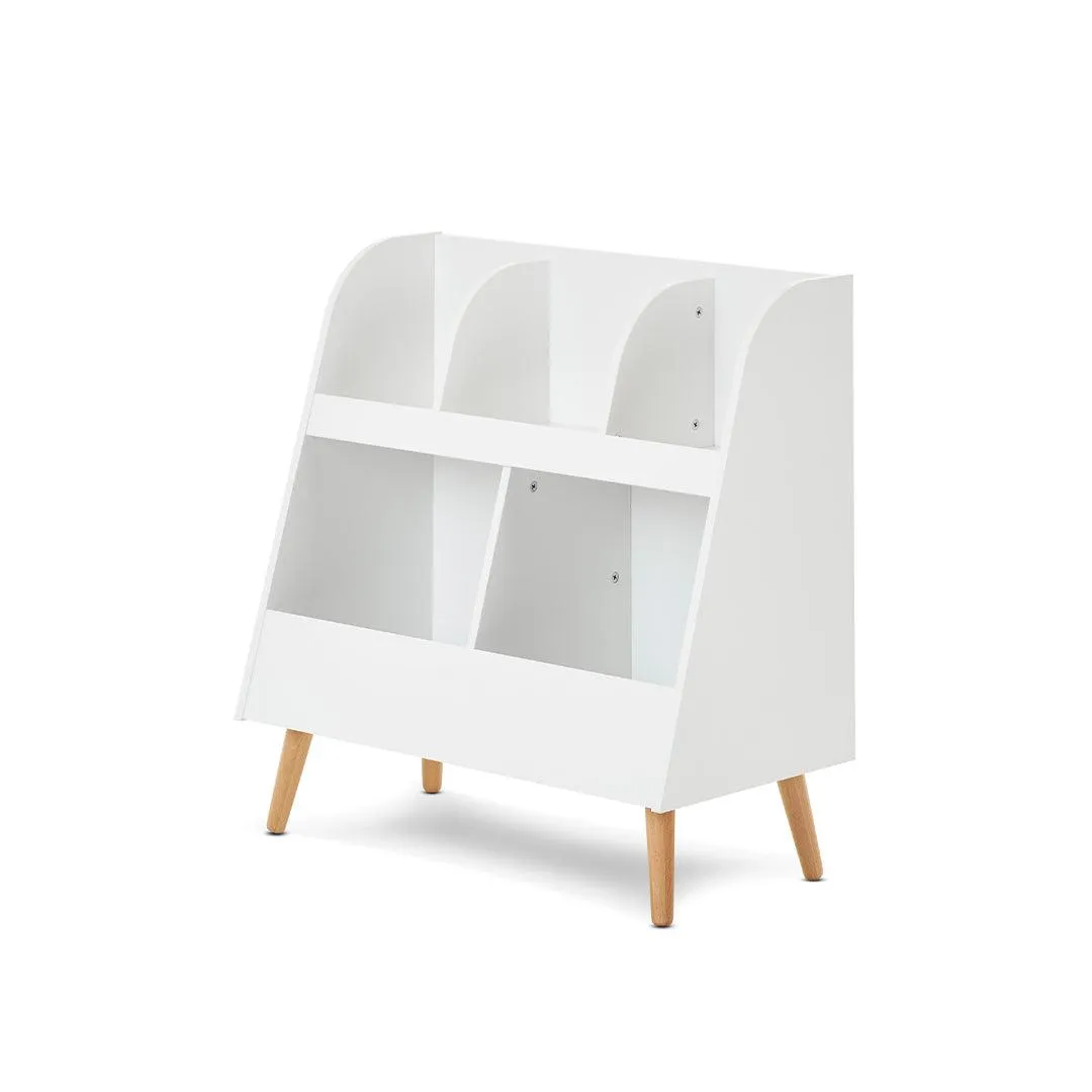 Obaby Maya Bookcase/Toy Storage - White   Natural