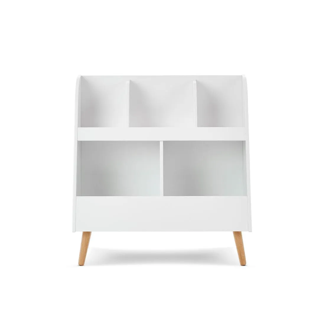 Obaby Maya Bookcase/Toy Storage - White   Natural