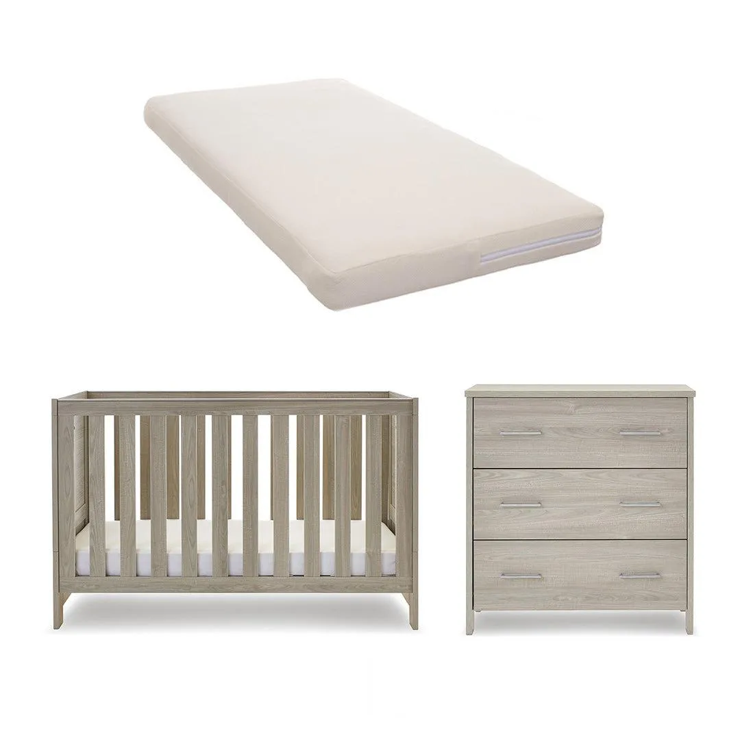 Obaby Nika 2 Piece Room Set - Grey Wash