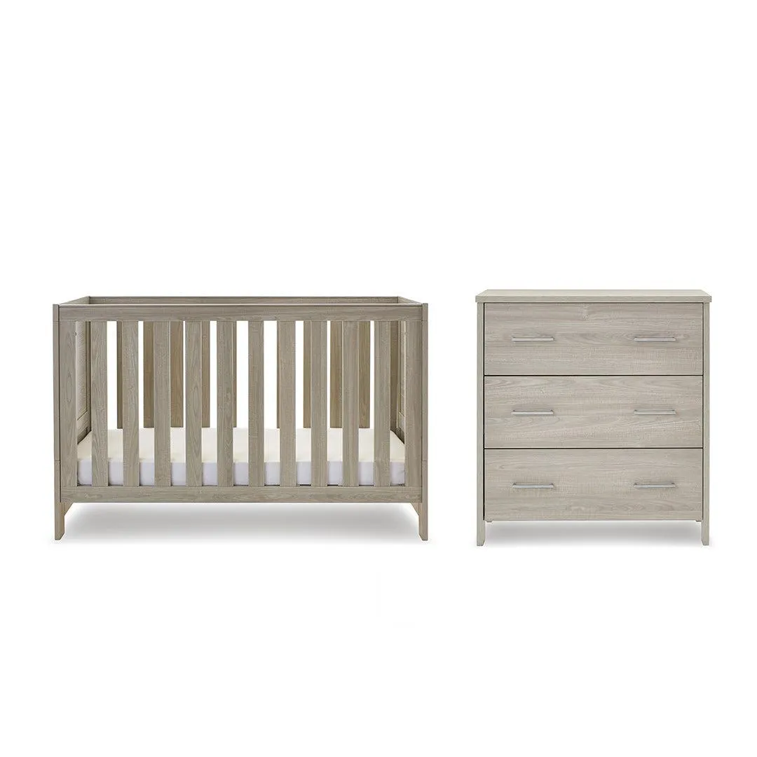 Obaby Nika 2 Piece Room Set - Grey Wash