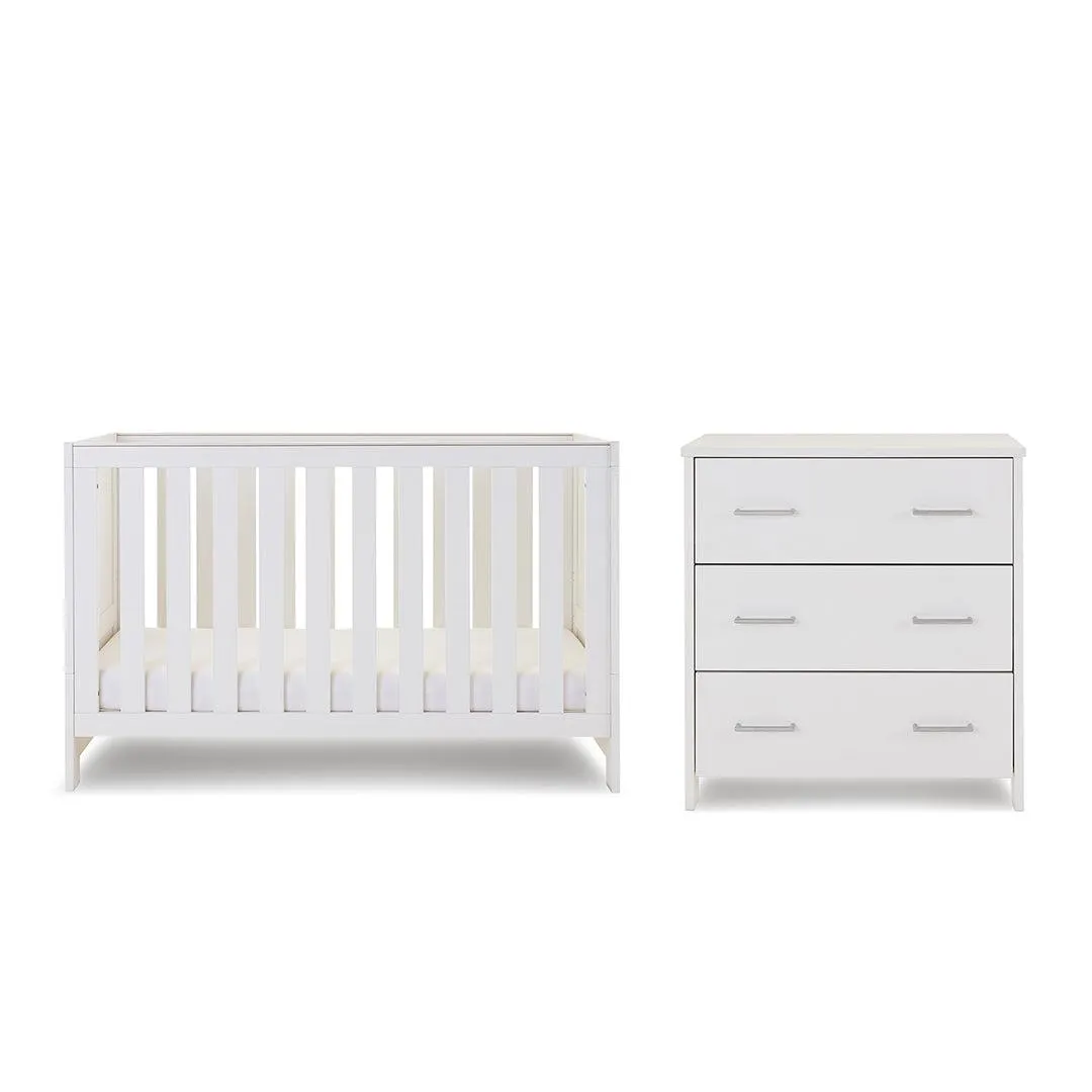 Obaby Nika 2 Piece Room Set - White Wash