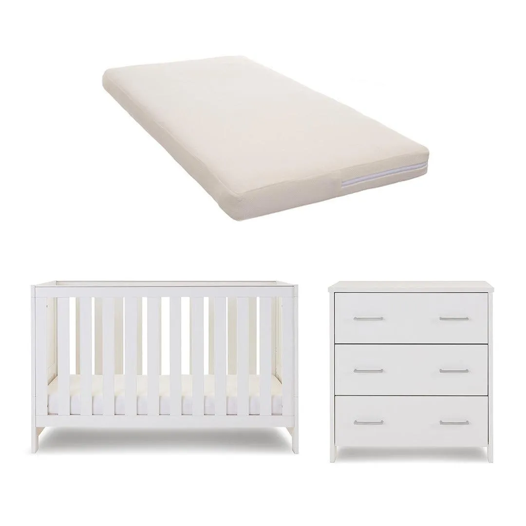 Obaby Nika 2 Piece Room Set - White Wash