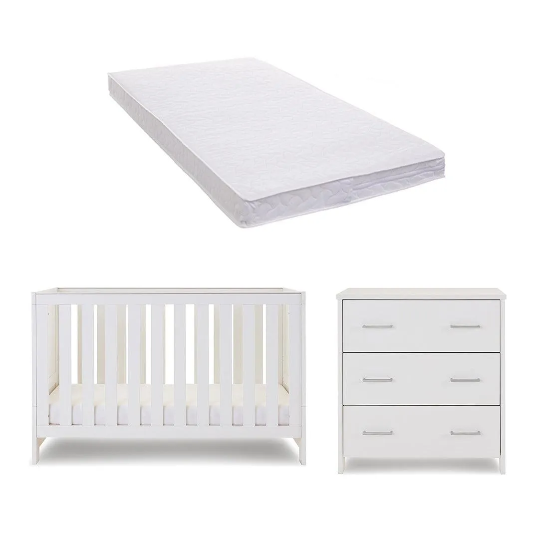 Obaby Nika 2 Piece Room Set - White Wash