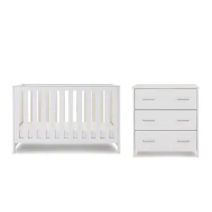 Obaby Nika 2 Piece Room Set - White Wash