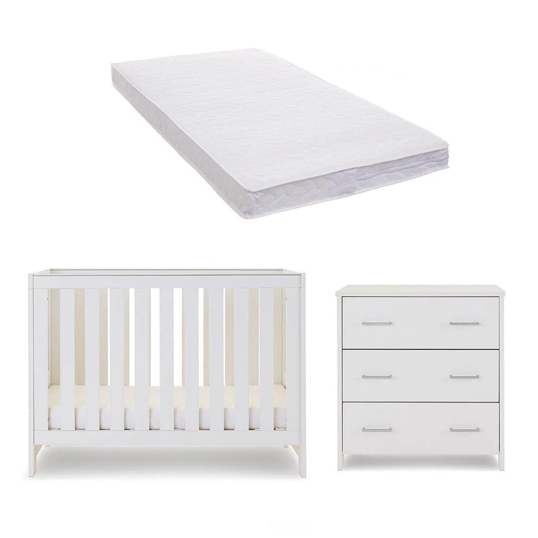 Obaby Nika Mini 2 Piece Room Set - White Wash