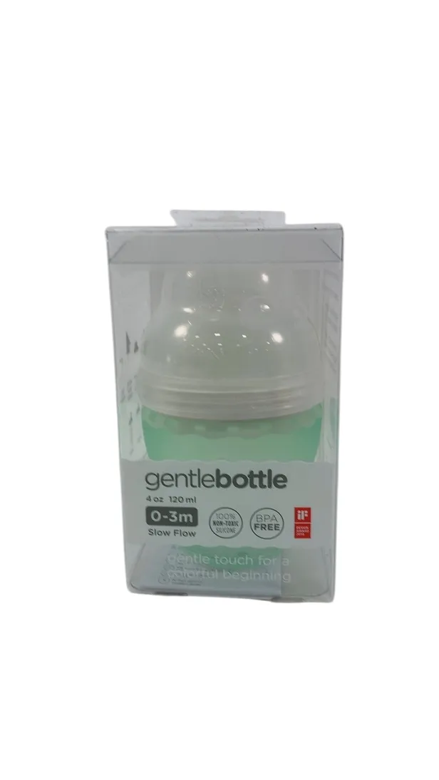 Olababy Gentle Baby Bottle, 4oz, Mint