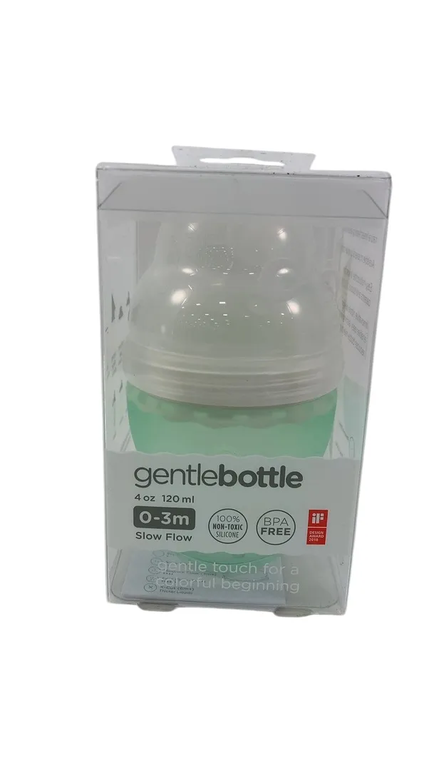 Olababy Gentle Baby Bottle, 4oz, Mint