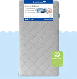 Organic Dream ComfortCloud 2-Stage Crib Mattress, Grey
