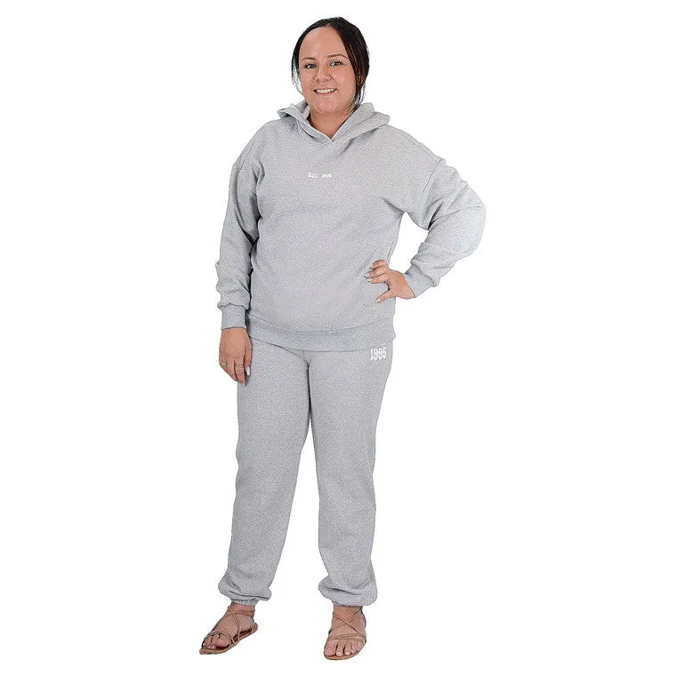 Oversized Hoodie, Grey Marle, Size M
