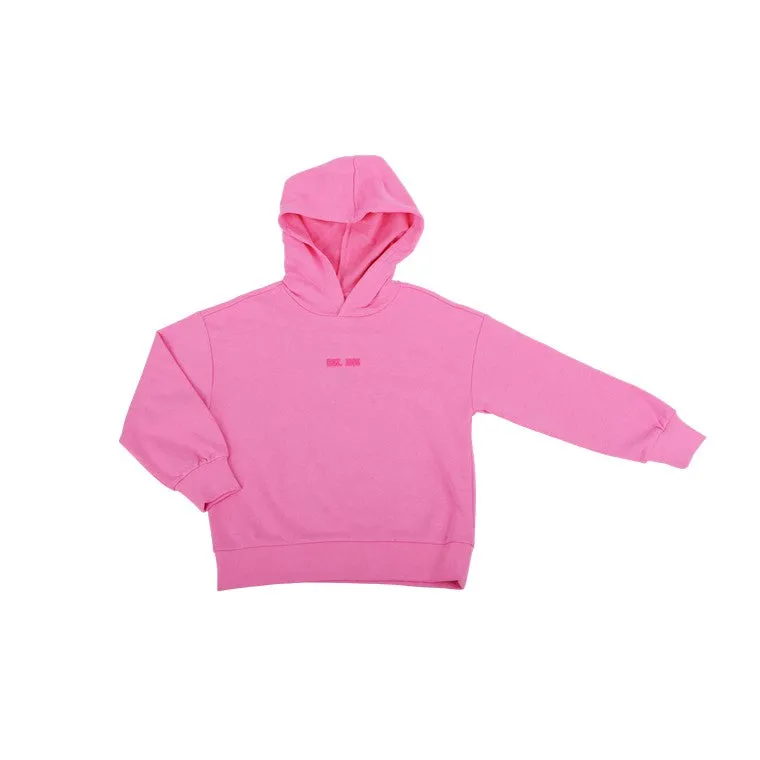 Oversized Hoodie, Pink, Size 14