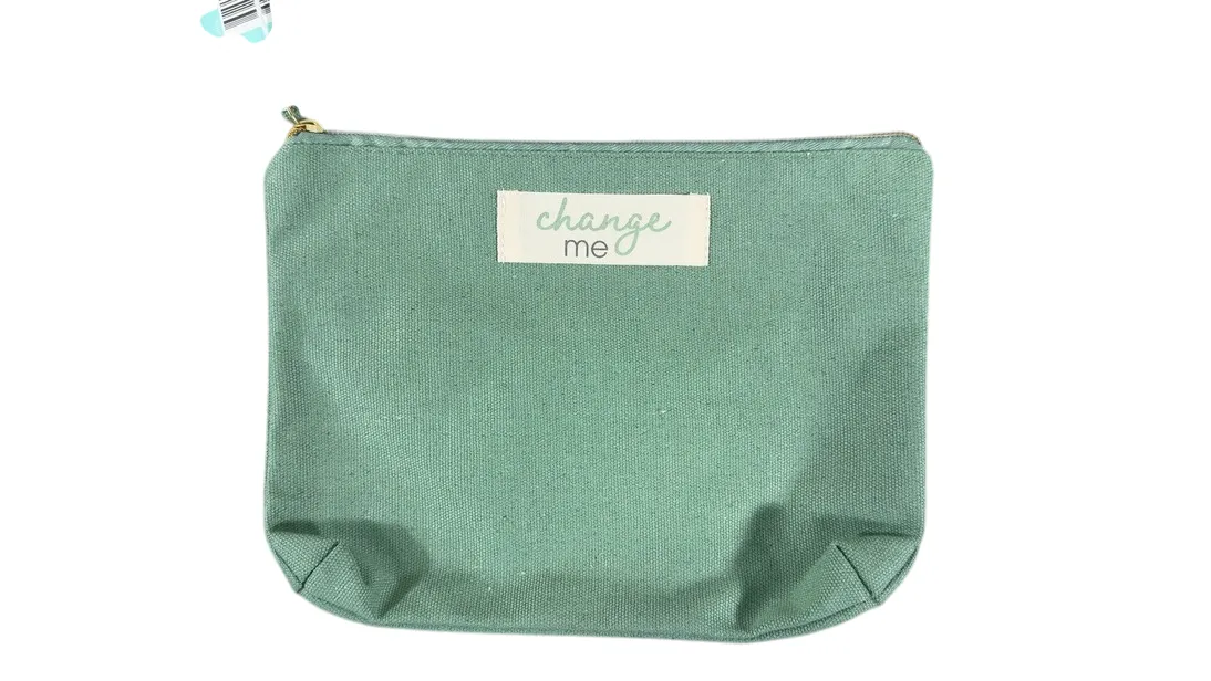 Pearhead Mom And Baby Pouch Set, 3 Pack, Green And Cream