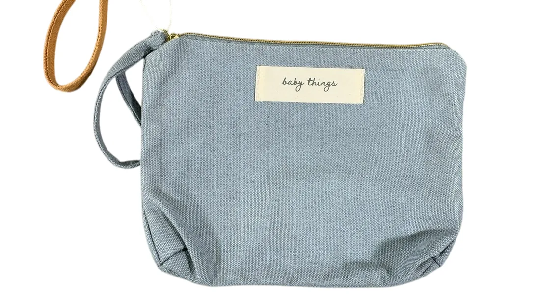 Pearhead Mom And Baby Pouch Set, Blue And Orange