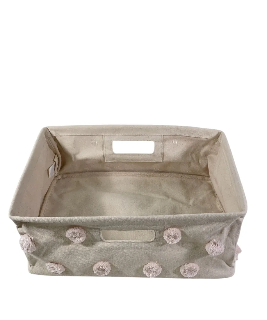 Pehr Hide Away Basket, Blush, Small