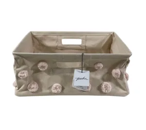 Pehr Hide Away Basket, Blush, Small
