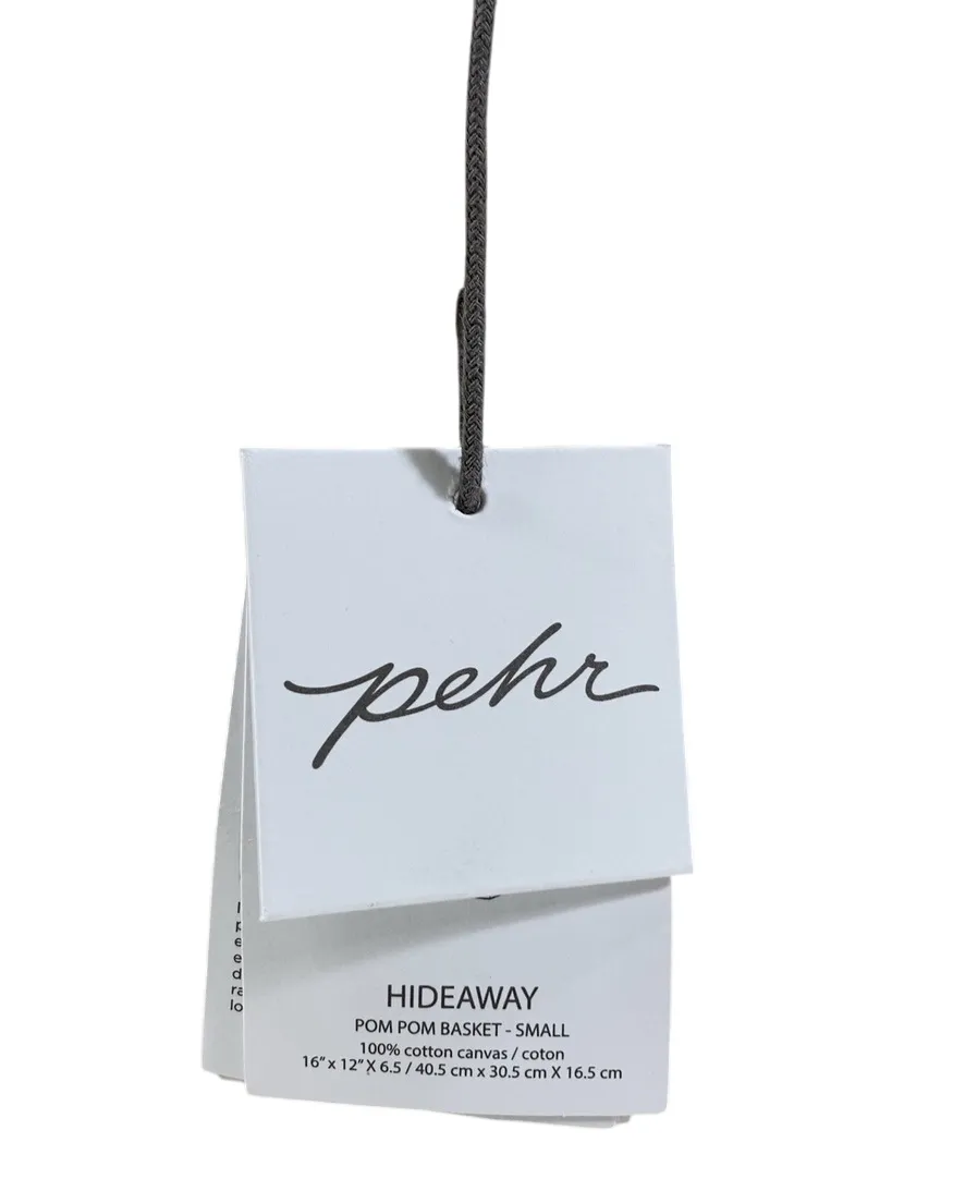 Pehr Hide Away Basket, Blush, Small