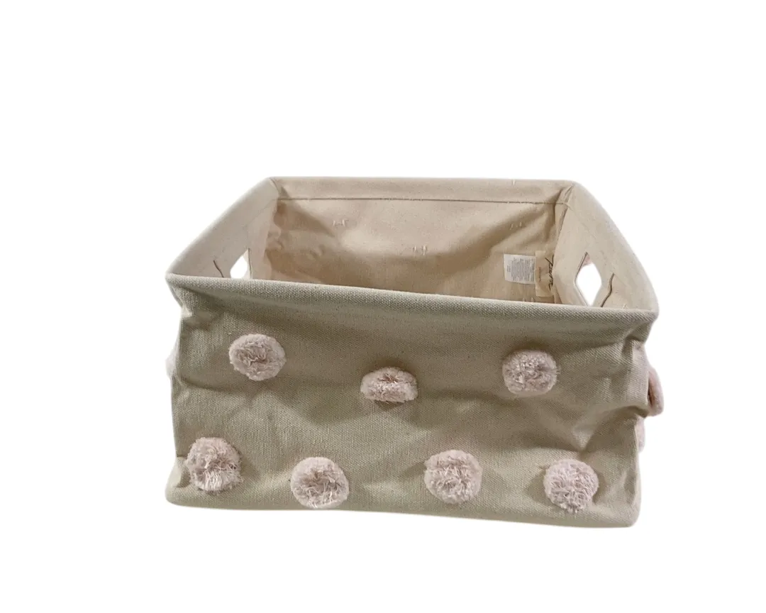 Pehr Hide Away Basket, Blush, Small