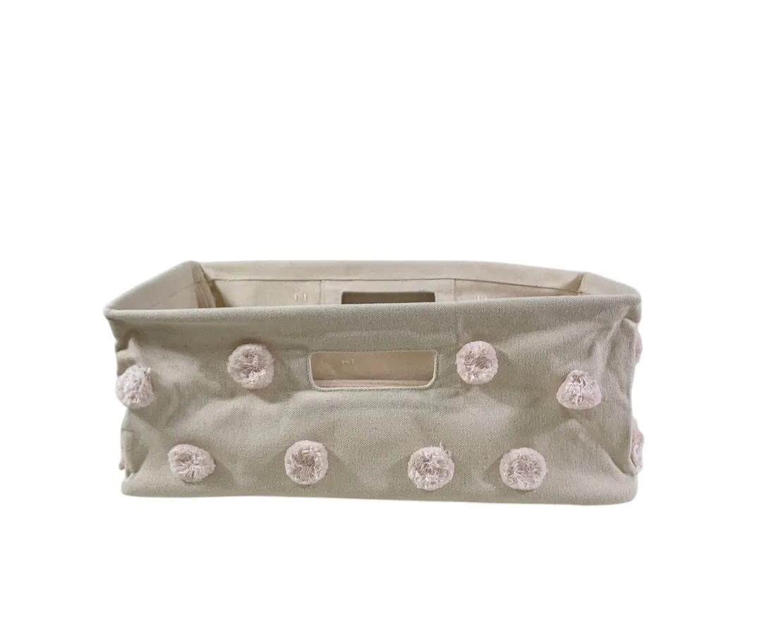 Pehr Hide Away Basket, Blush, Small