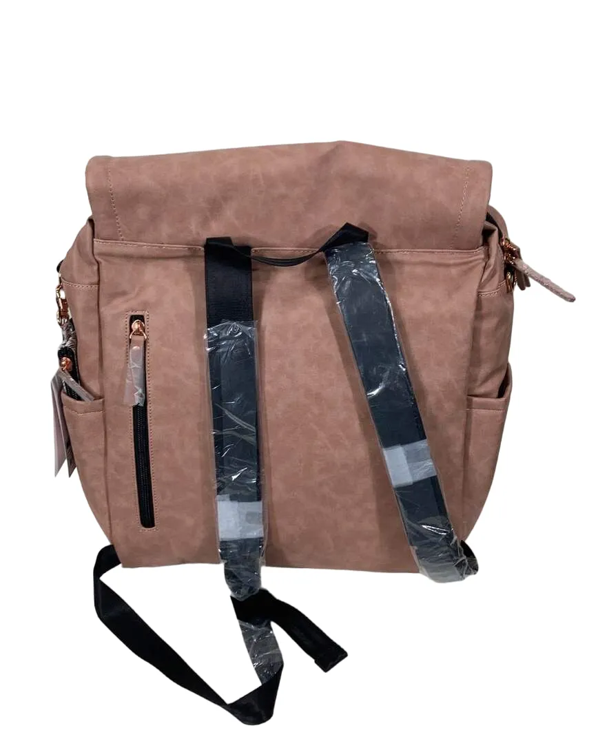 Petunia Pickle Bottom Boxy Backpack Diaper Bag, Dusty Rose Leatherette
