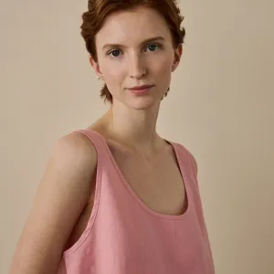 Pink Bloom Linen Tencel Cami Top Piglet In Bed