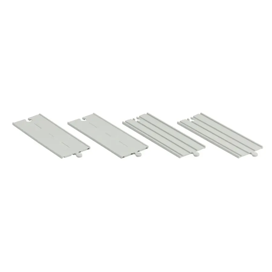 Plan Toys Rubber Road & Rail Expansion Tracks, Set A